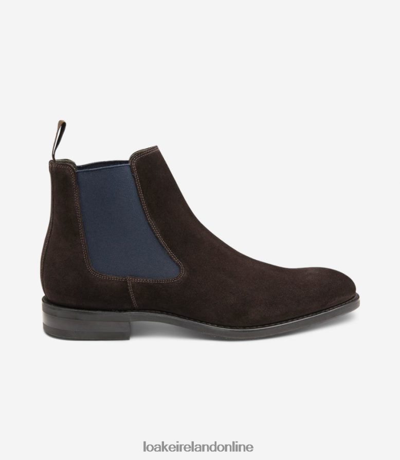loake_26804v103_wareing_dark_brown_suede_boots.jpg Loake 26804V103 Wareing Dark Brown Suede Boots - Image 1