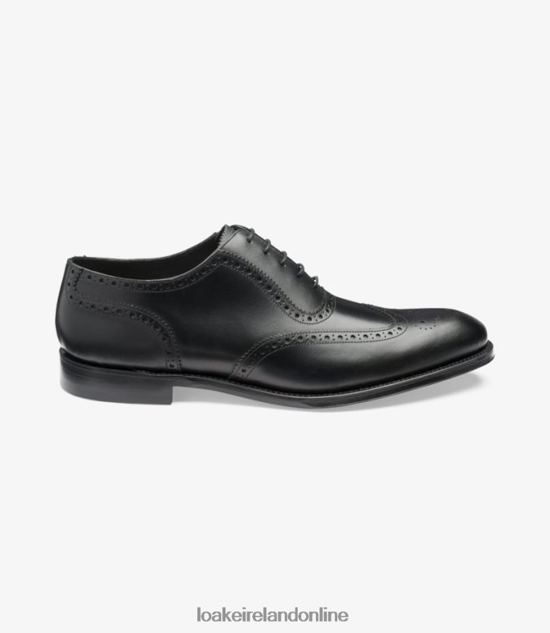 loake_26804v10_hodges_black_brogues.jpg Loake 26804V10 Hodges Black Brogues - Image 1