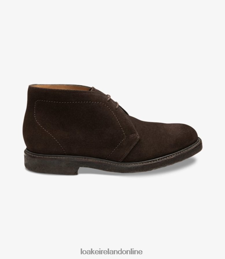 loake_26804v114_livingstone_chocolate_brown_suede_boots.jpg Loake 26804V114 Livingstone Chocolate Brown Suede Boots - Image 1