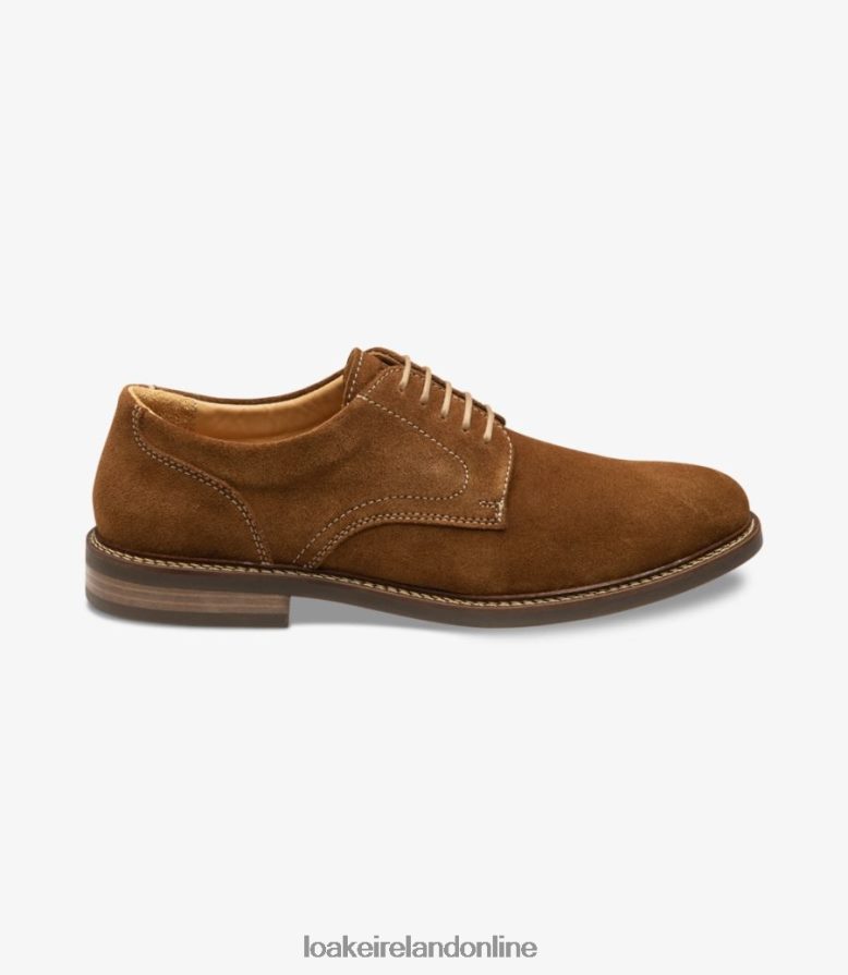 loake_26804v165_franklin_tan_suede_plain_ties.jpg Loake 26804V165 Franklin Tan Suede Plain Ties - Image 1