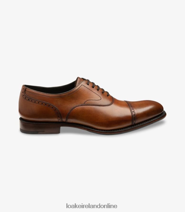 loake_26804v174_hughes_chestnut_brown_semi_brogues.jpg Loake 26804V174 Hughes Chestnut Brown Semi Brogues - Image 1