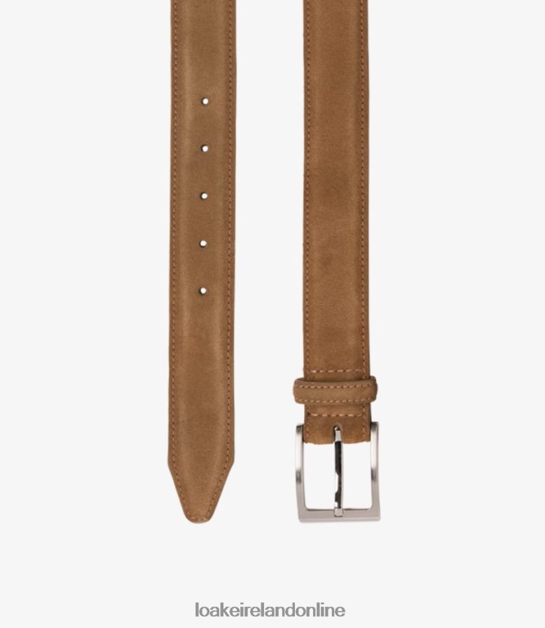 loake_26804v217_william_belt_tan_suede_accessories.jpg Loake 26804V217 William Belt Tan Suede Accessories - Image 1