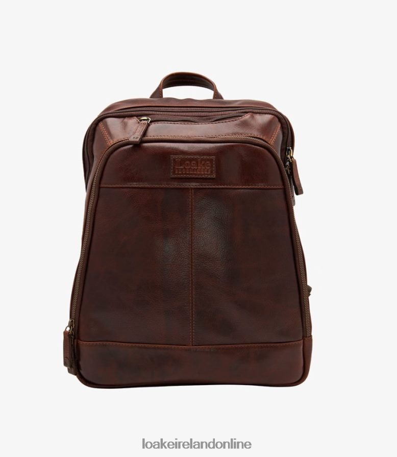 loake_26804v225_waterloo_rucksack_brown_leather.jpg Loake 26804V225 Waterloo Rucksack Brown Leather - Image 1