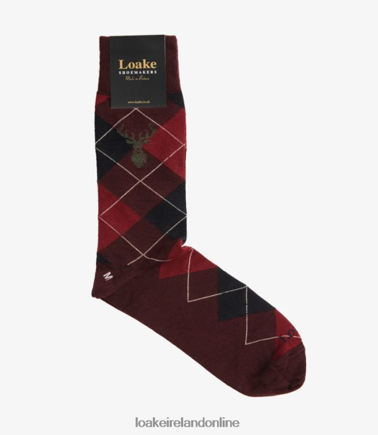 loake_26804v253_argyle_socks_port_accessories.jpg Loake 26804V253 Argyle Socks Port Accessories - Image 1