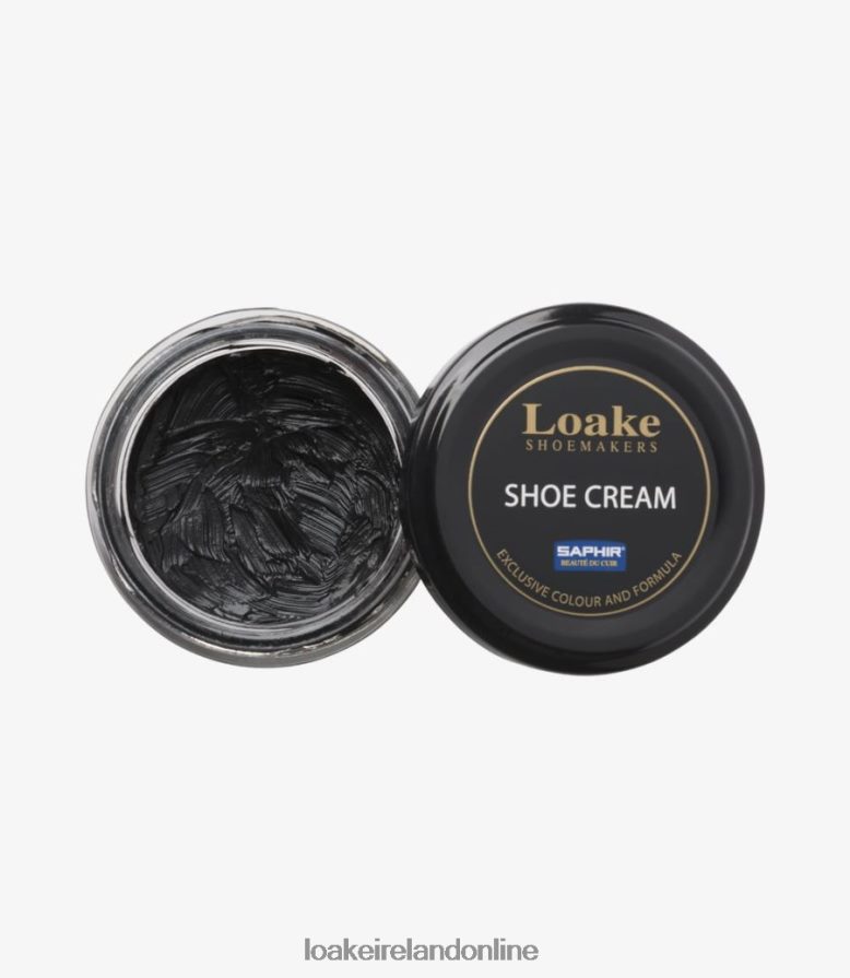 loake_26804v276_leather_cream_black_shoe_care.jpg Loake 26804V276 Leather Cream Black Shoe Care - Image 1