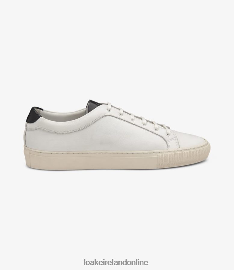 loake_26804v27_dash_white_trainers_sneakers.jpg Loake 26804V27 Dash White Trainers & Sneakers - Image 1