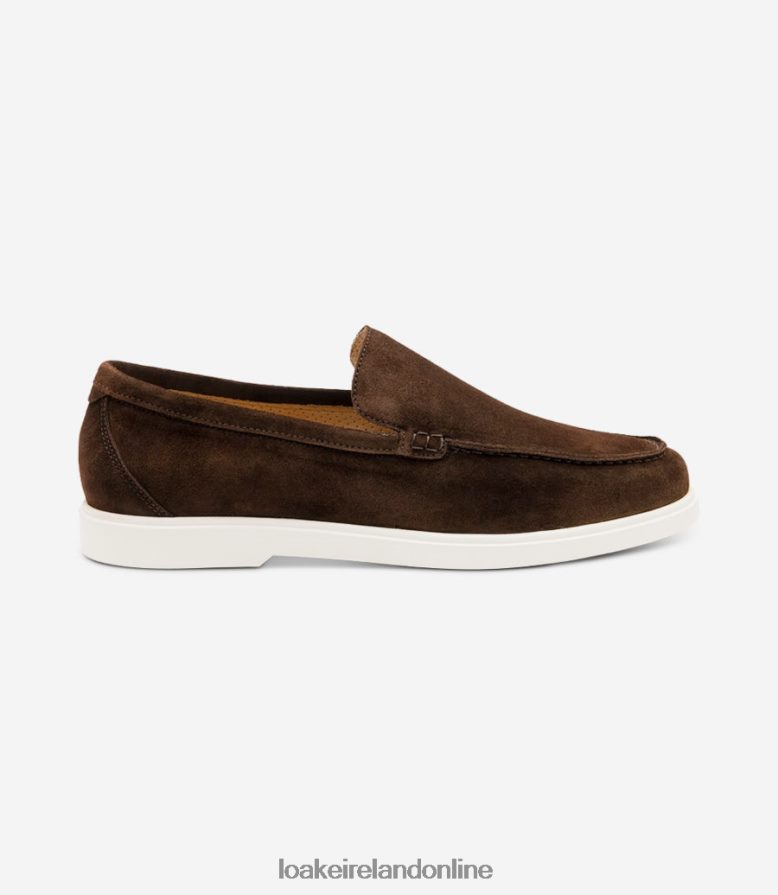 loake_26804v71_tuscany_chocolate_brown_suede_loafers.jpg Loake 26804V71 Tuscany Chocolate Brown Suede Loafers - Image 1