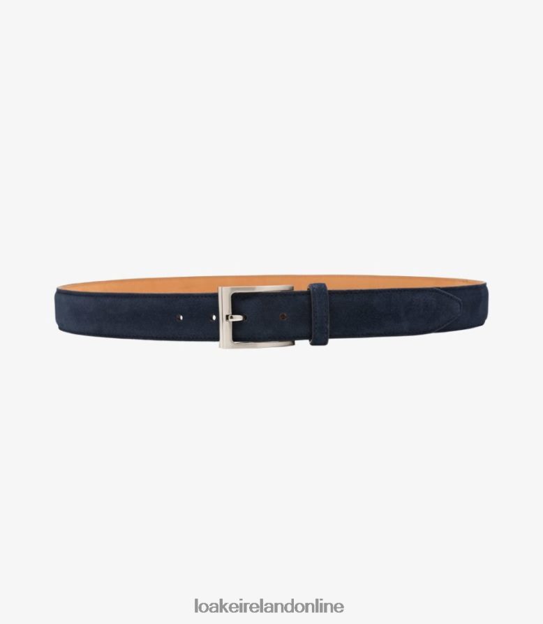 Loake 26804V216 William Belt Navy Suede Accessories