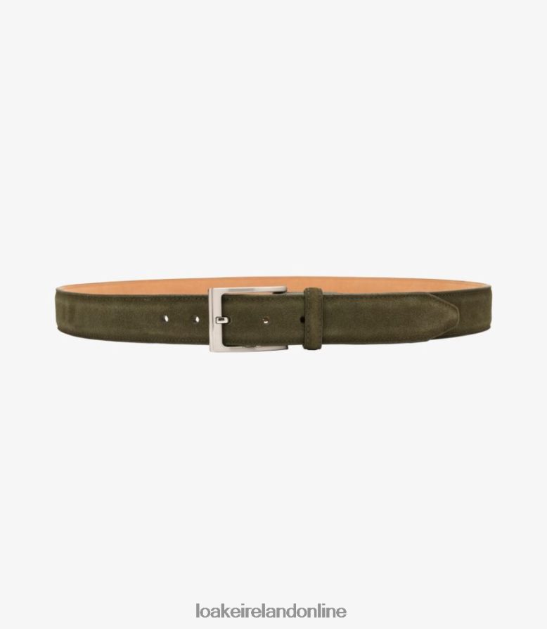 Loake 26804V218 William Belt Green Suede Accessories