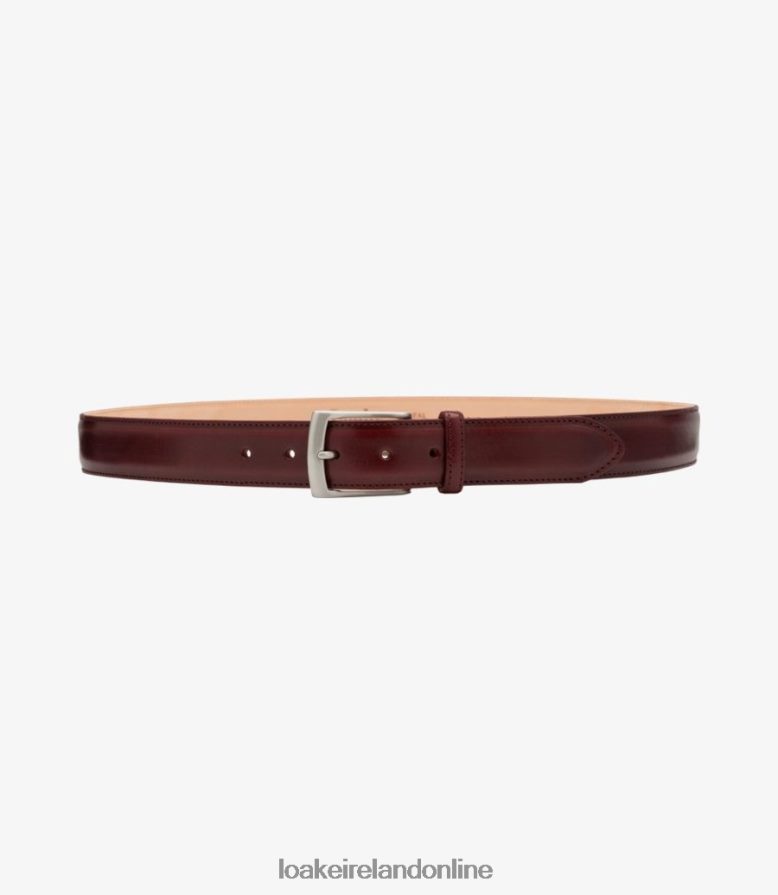 Loake 26804V210 Henry Belt Burgundy Accessories