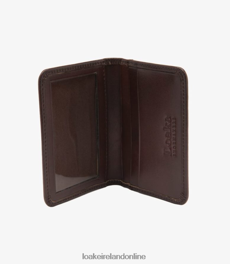 Loake 26804V237 Fenchurch Card Holder Dark Brown Leather