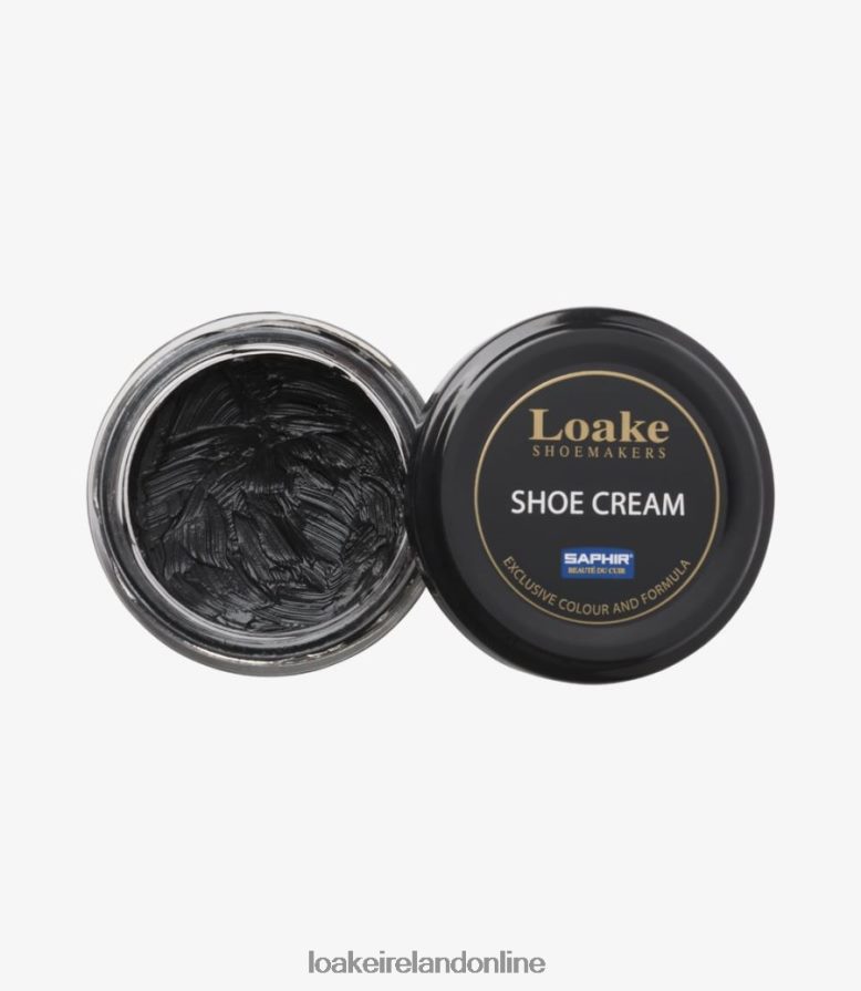 Loake 26804V276 Leather Cream Black Shoe Care