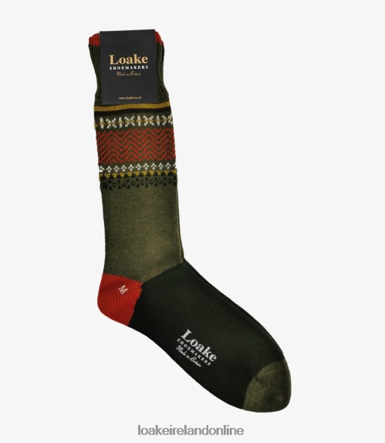 Loake 26804V244 Arran Socks Olive Accessories