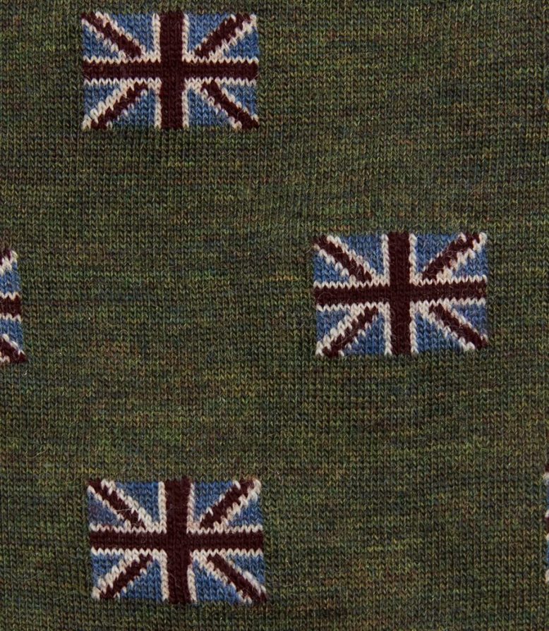 Loake 26804V248 Union Jack Socks Olive Accessories