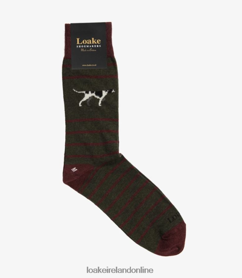 Loake 26804V252 Pointer Socks Green Accessories