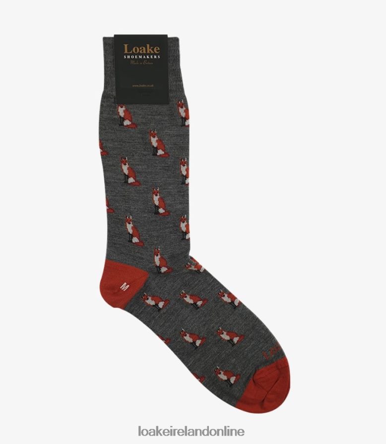 Loake 26804V257 Fox Socks Grey Accessories