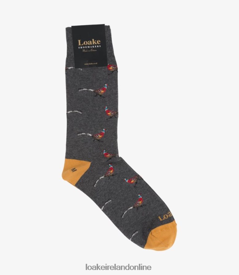 Loake 26804V261 Pheasant Socks Grey Accessories