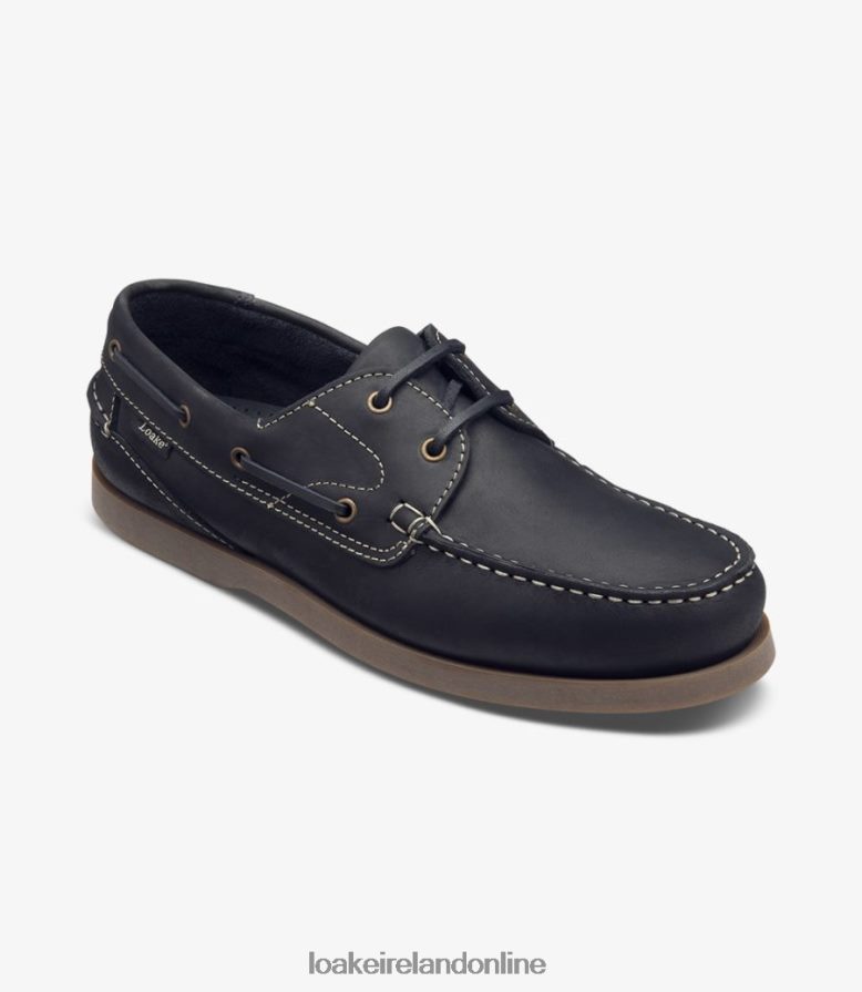 Loake 26804V75 Lymington Navy Nubuck Boat Shoes