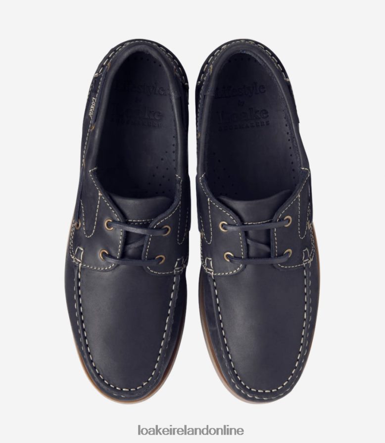 Loake 26804V75 Lymington Navy Nubuck Boat Shoes