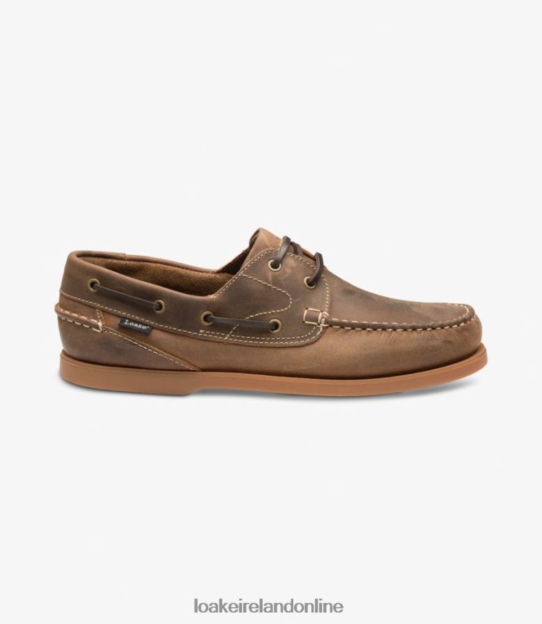 Loake 26804V79 Lymington Brown Oiled Nubuck Boat Shoes