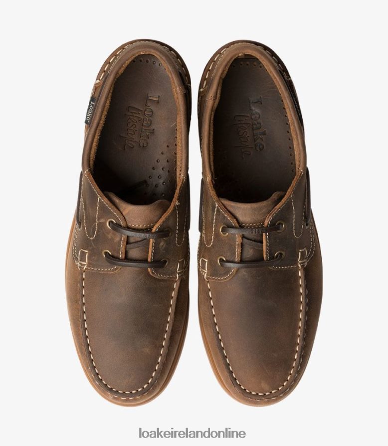 Loake 26804V79 Lymington Brown Oiled Nubuck Boat Shoes