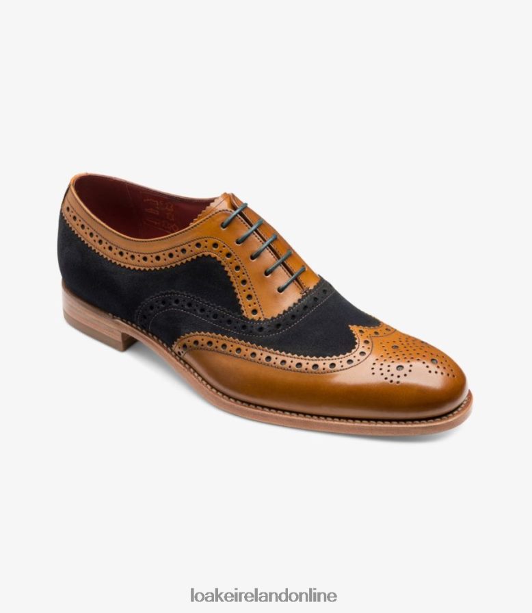 Loake 26804V21 Thompson Navy Suede Brogues