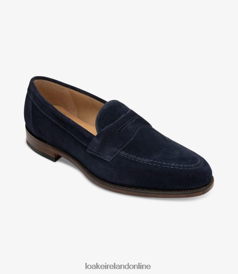 Loake 26804V53 Imperial Navy Suede Loafers