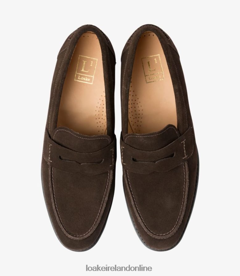 Loake 26804V59 356 Dark Brown Suede Loafers