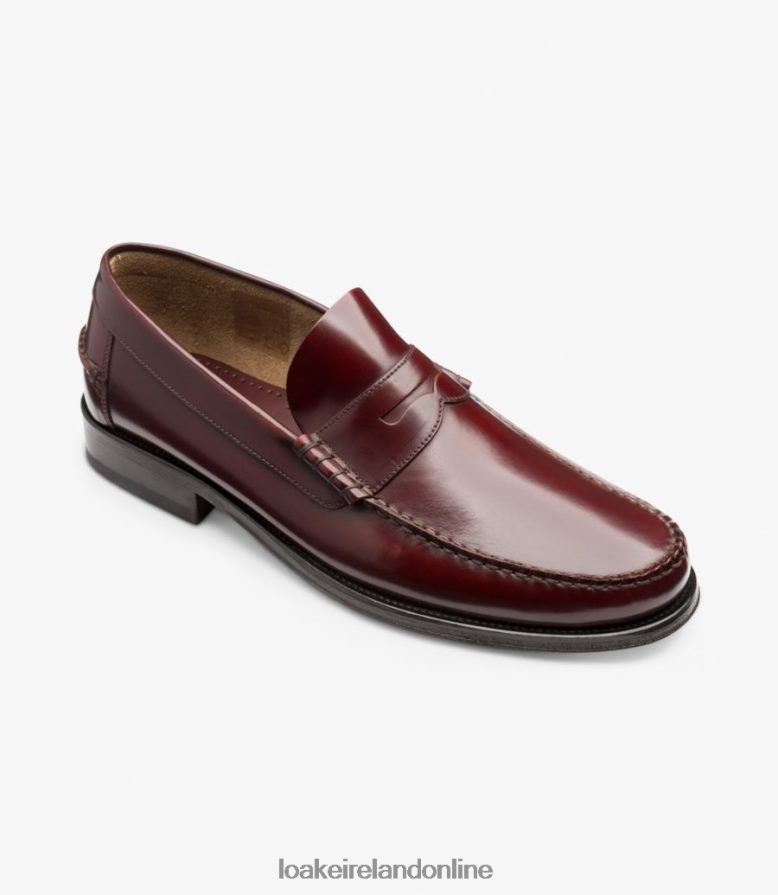 Loake 26804V61 Princeton Burgundy Loafers