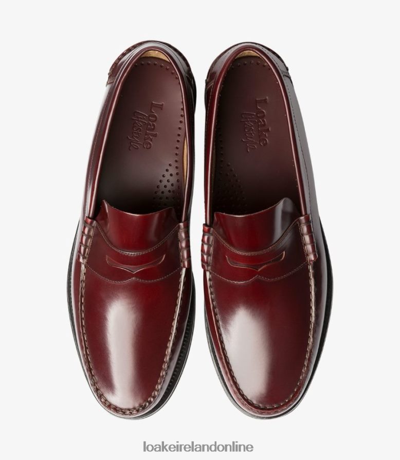 Loake 26804V61 Princeton Burgundy Loafers