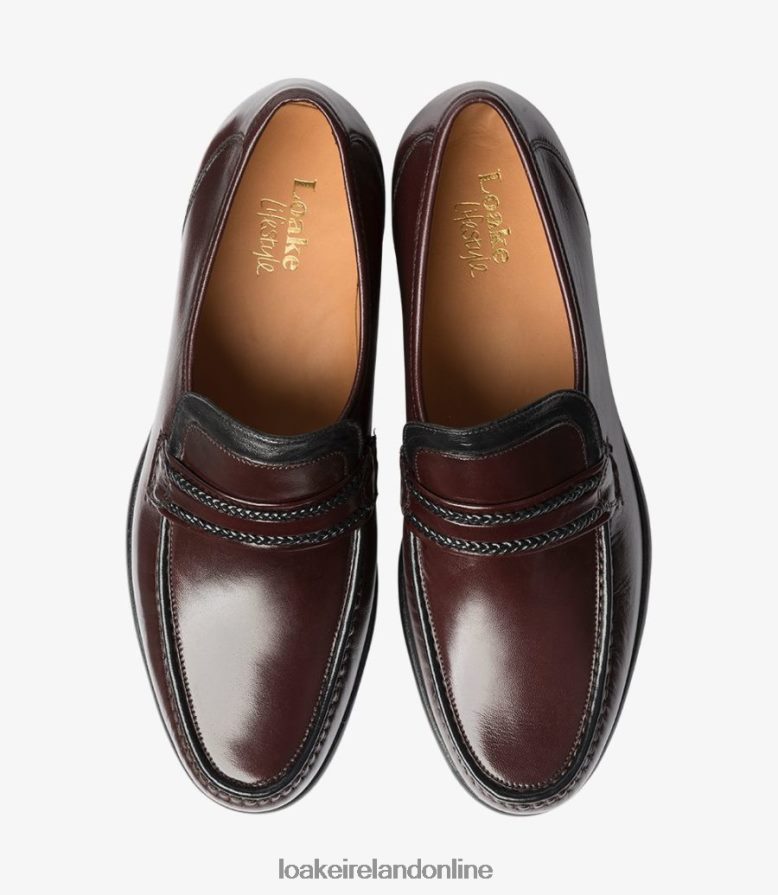 Loake 26804V64 Rome Burgundy Loafers