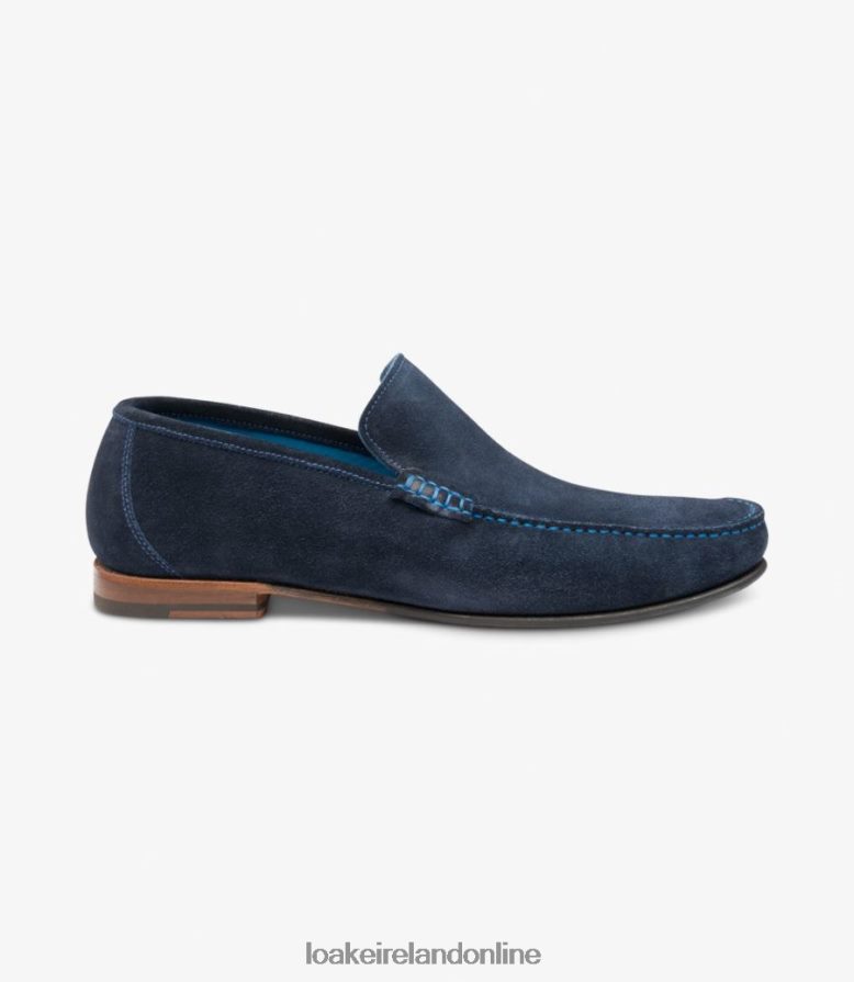 Loake 26804V66 Nicholson Navy Suede Loafers