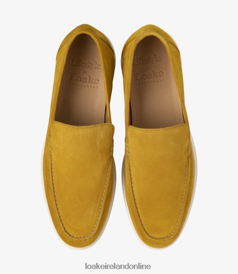 Loake 26804V68 Tuscany Sunset Yellow Suede Loafers