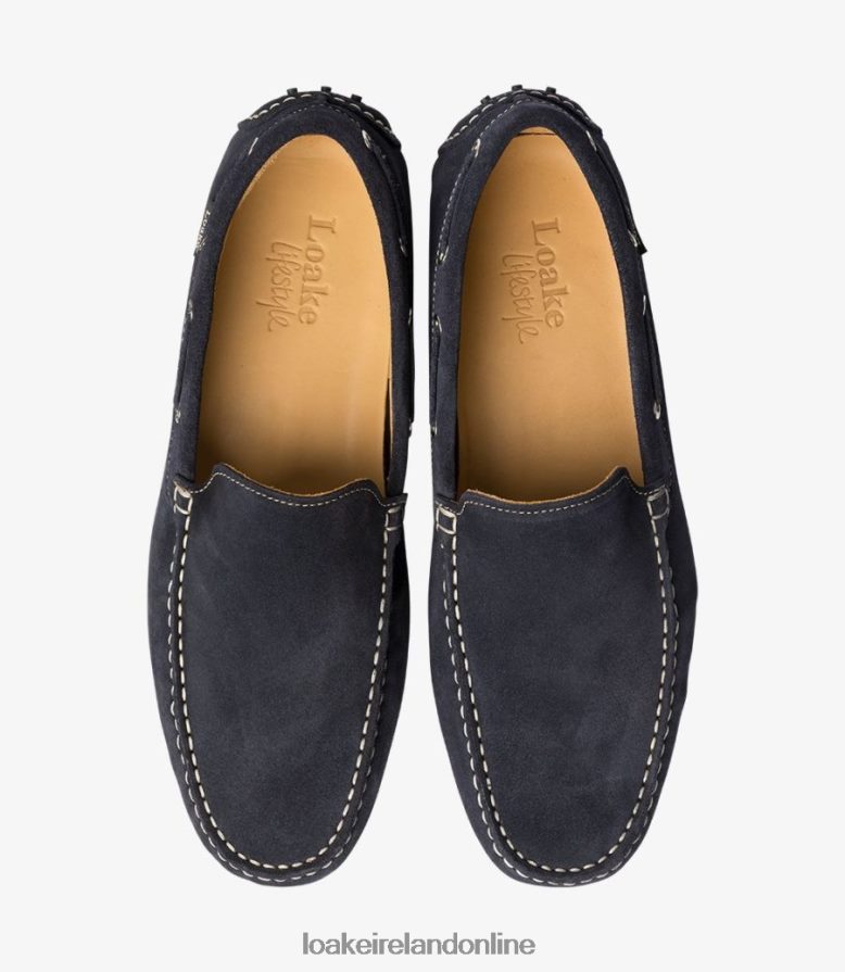 Loake 26804V73 Donington Navy Suede Loafers