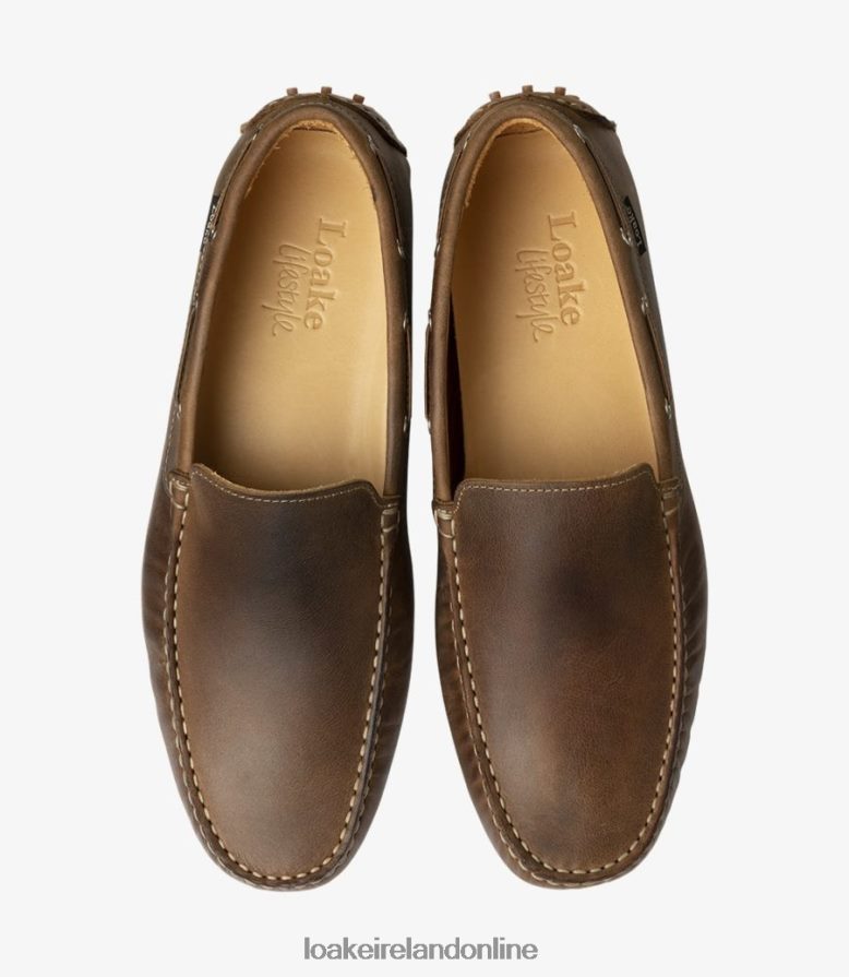 Loake 26804V74 Donington Brown Nubuck Loafers