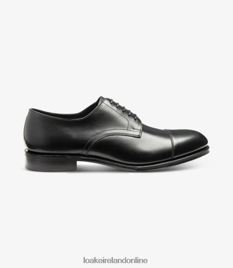 Loake 26804V144 Petergate Carbon Black Plain Ties