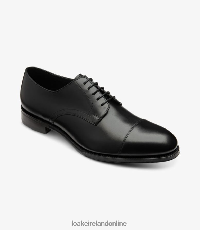 Loake 26804V144 Petergate Carbon Black Plain Ties