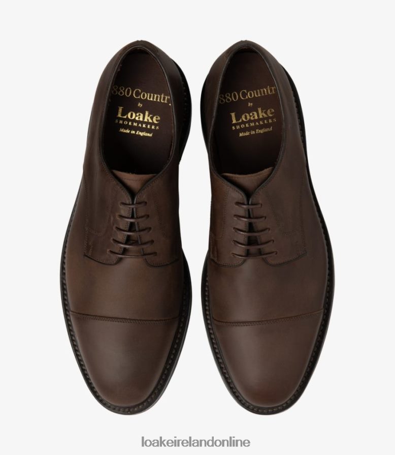 Loake 26804V146 Ampleforth Brown Oiled Nubuck Plain Ties