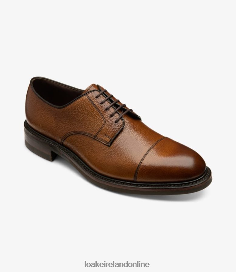 Loake 26804V147 Ampleforth Chestnut Brown Grain Plain Ties