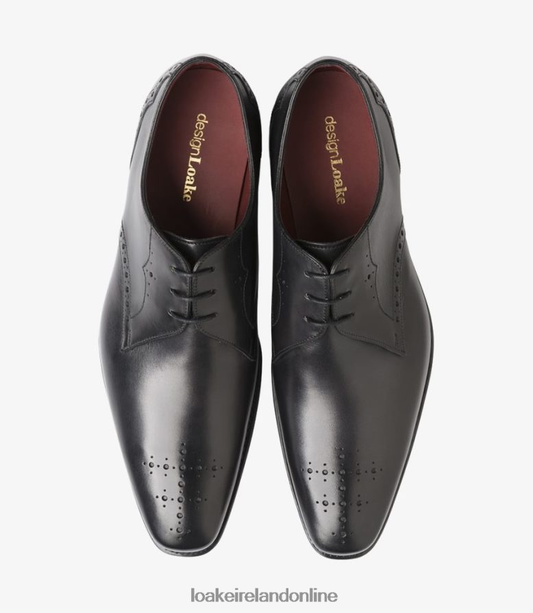 Loake 26804V154 Hannibal Black Plain Ties