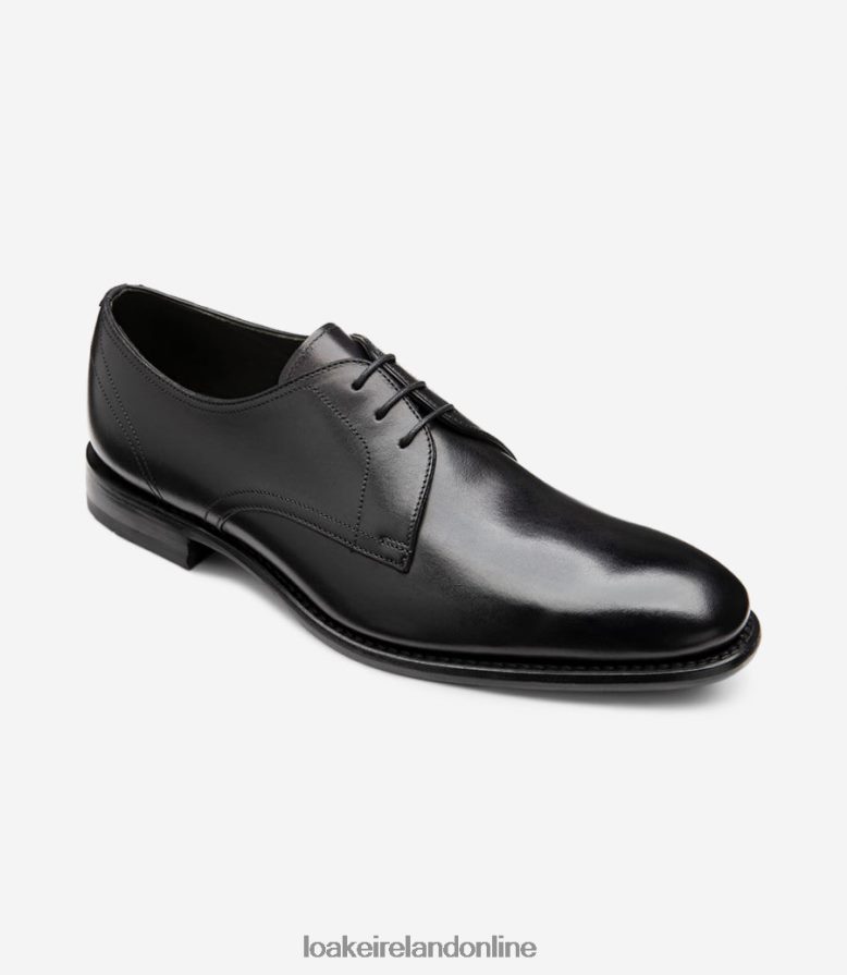 Loake 26804V156 Atherton Black Plain Ties