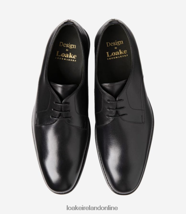 Loake 26804V156 Atherton Black Plain Ties