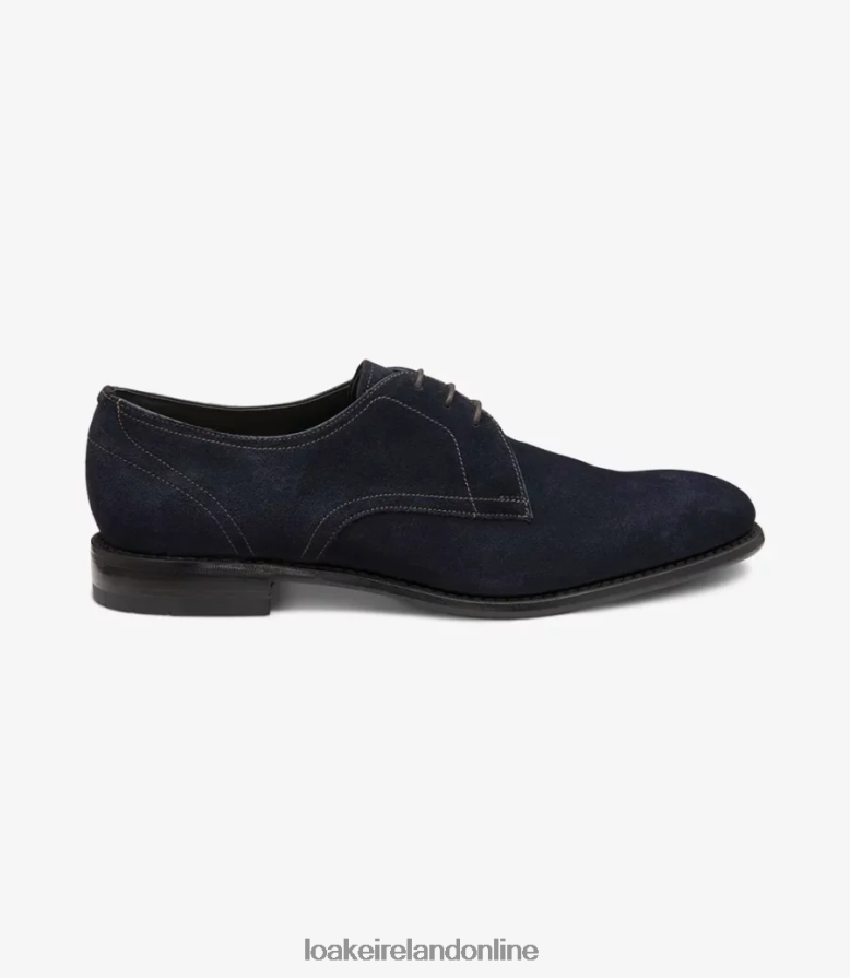 Loake 26804V160 Atherton Navy Suede Plain Ties