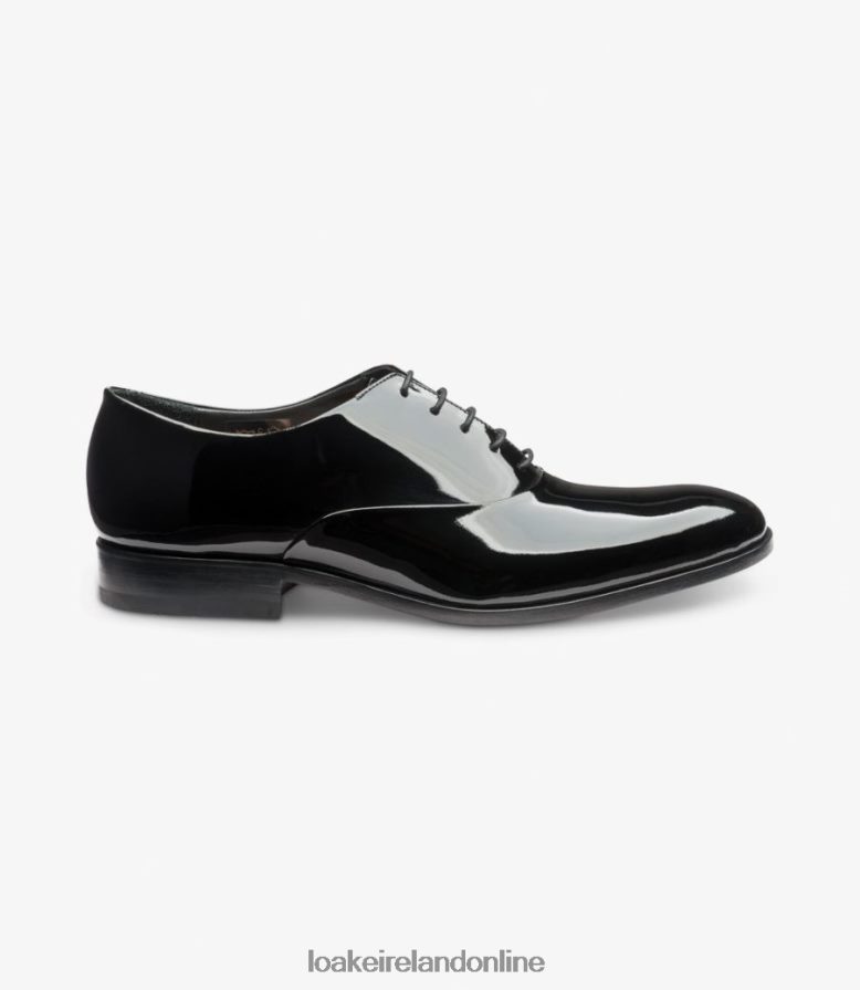 Loake 26804V163 Patent Black Plain Ties