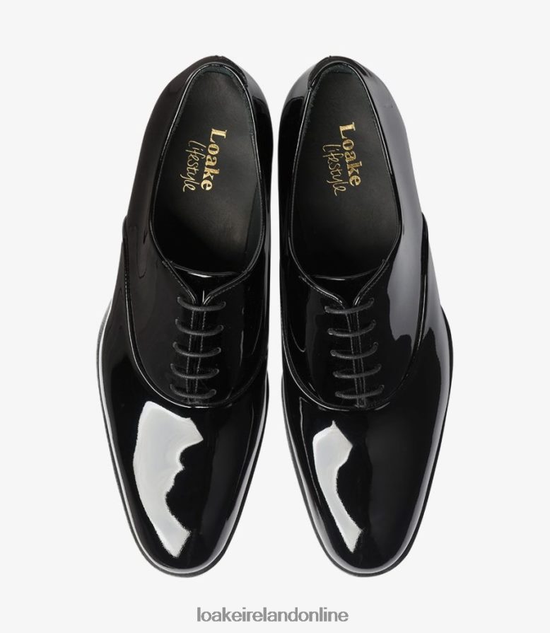 Loake 26804V163 Patent Black Plain Ties