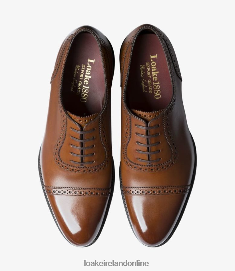 Loake 26804V167 Trinity Deep Mahogany Semi Brogues