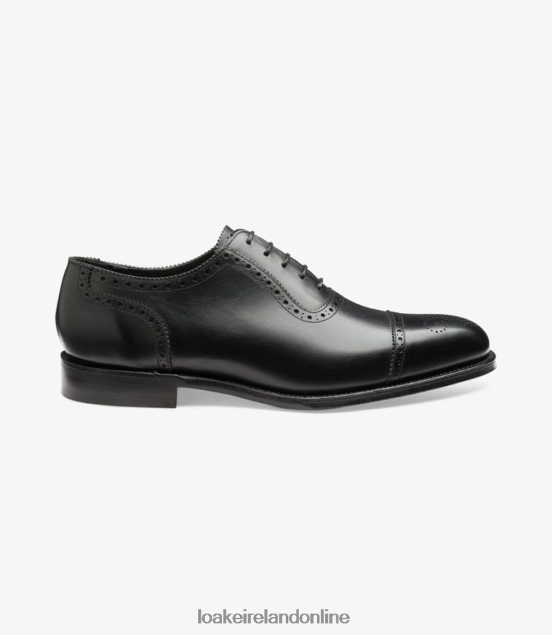 Loake 26804V170 Strand Black Semi Brogues