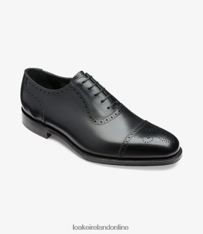 Loake 26804V170 Strand Black Semi Brogues