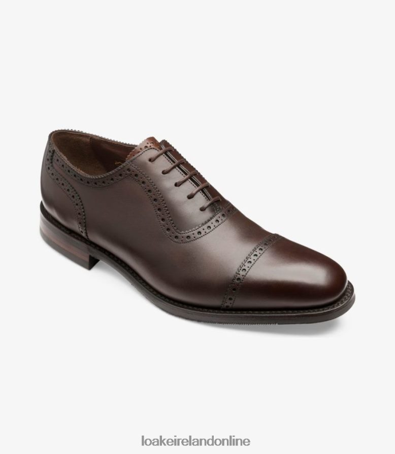 Loake 26804V171 Fleet Dark Brown Semi Brogues