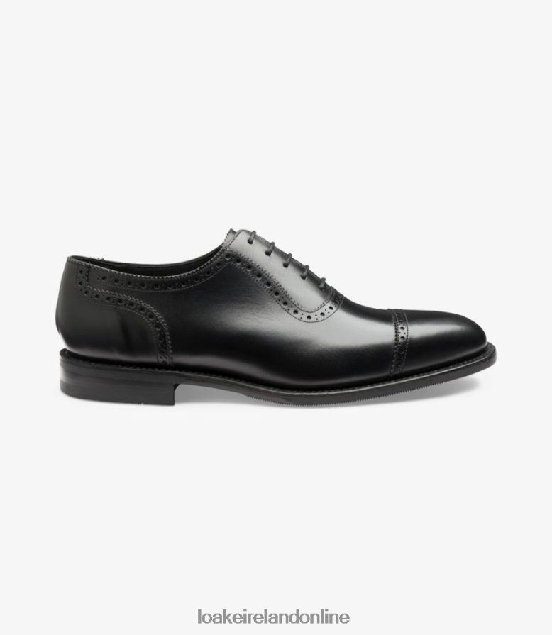 Loake 26804V172 Fleet Black Semi Brogues